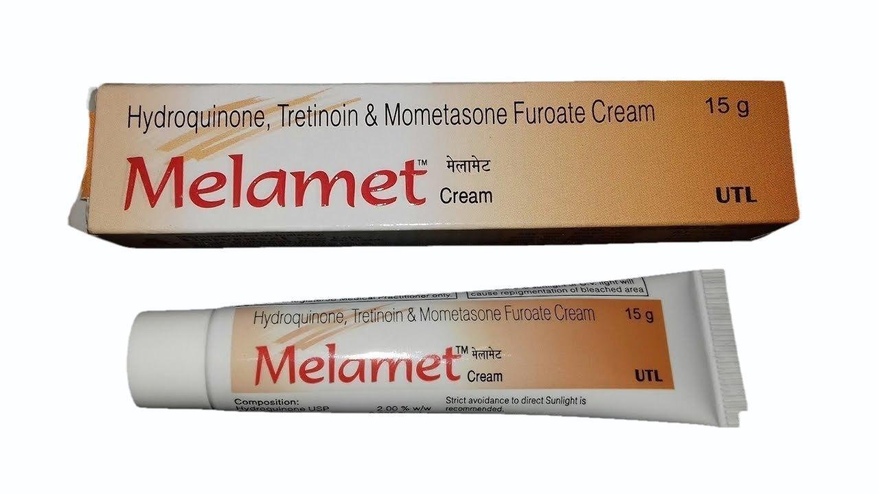 Melamet Cream 15g (Hydroquinone, Tretinoin & Mometasone Furoate)